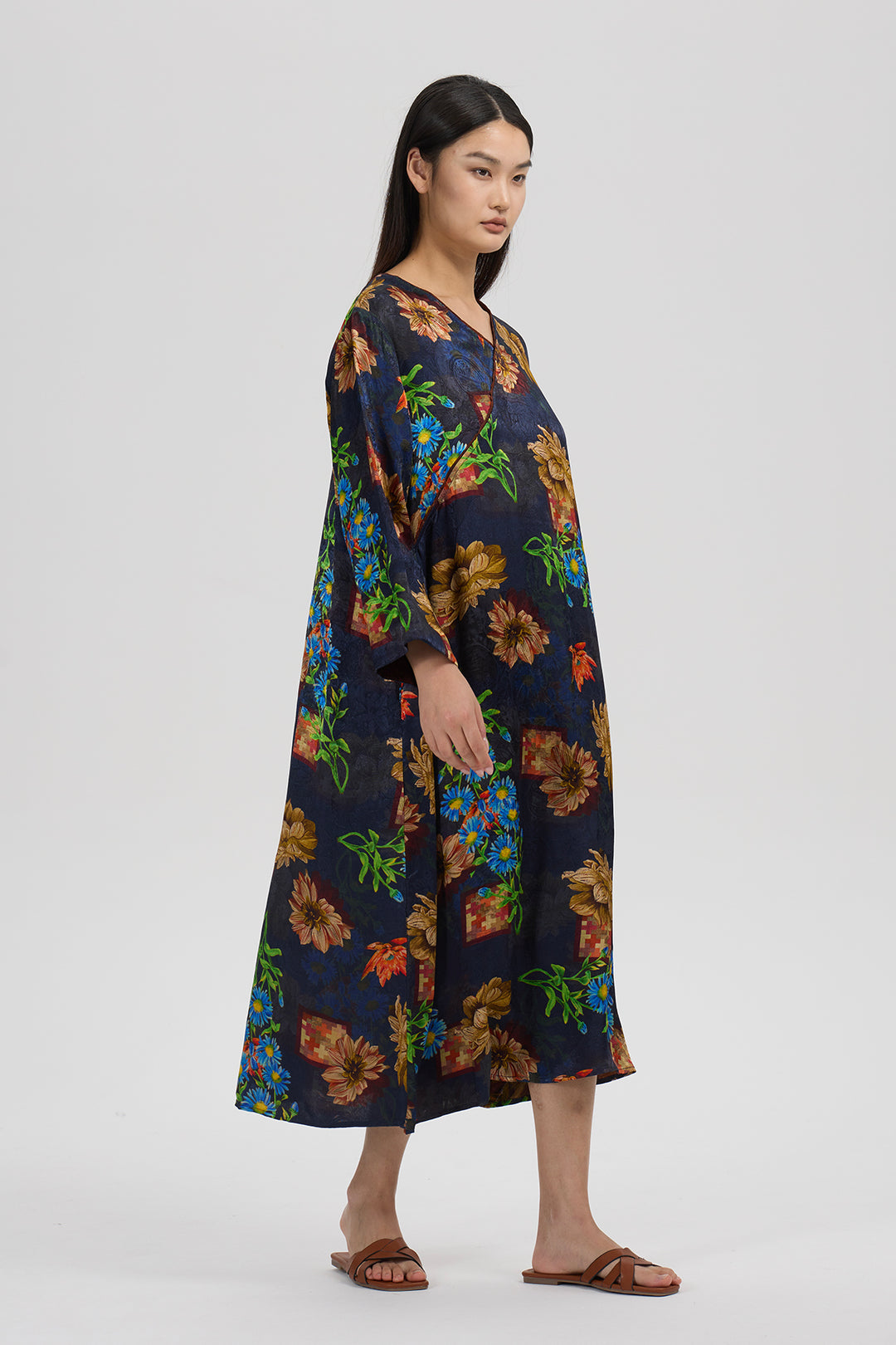 Orelia Vintage Print Dress