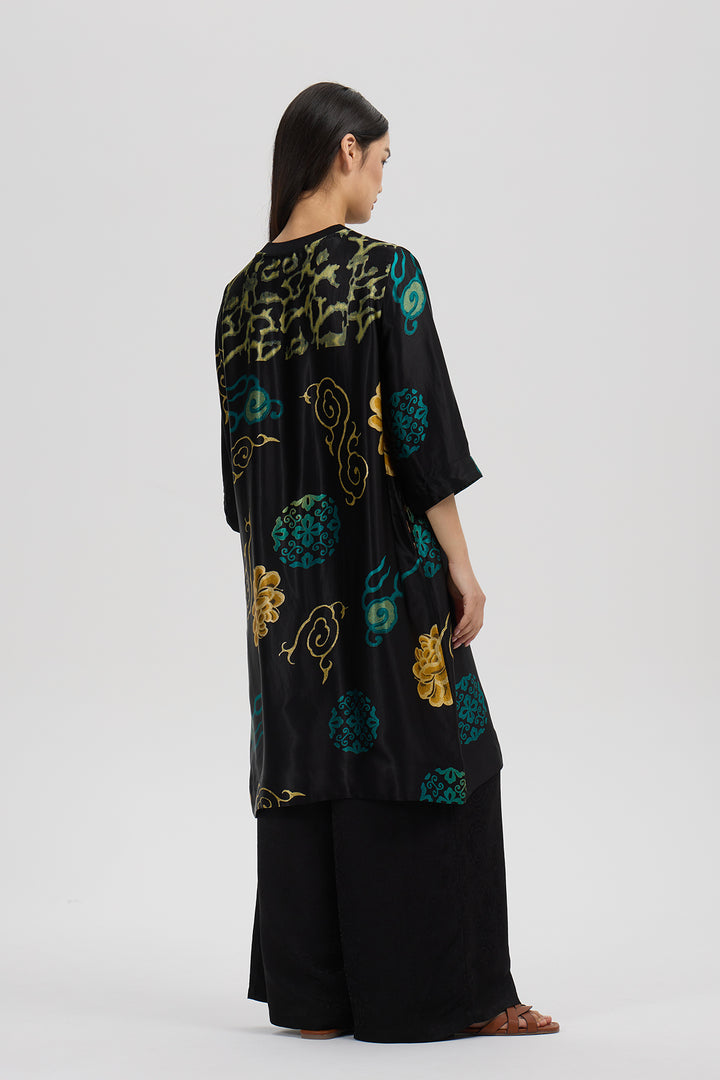 Leticia Print Silk Casual Two Set