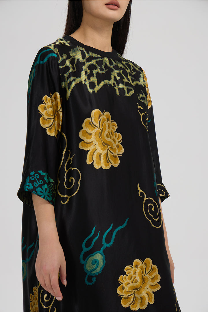 Leticia Print Silk Casual Two Set