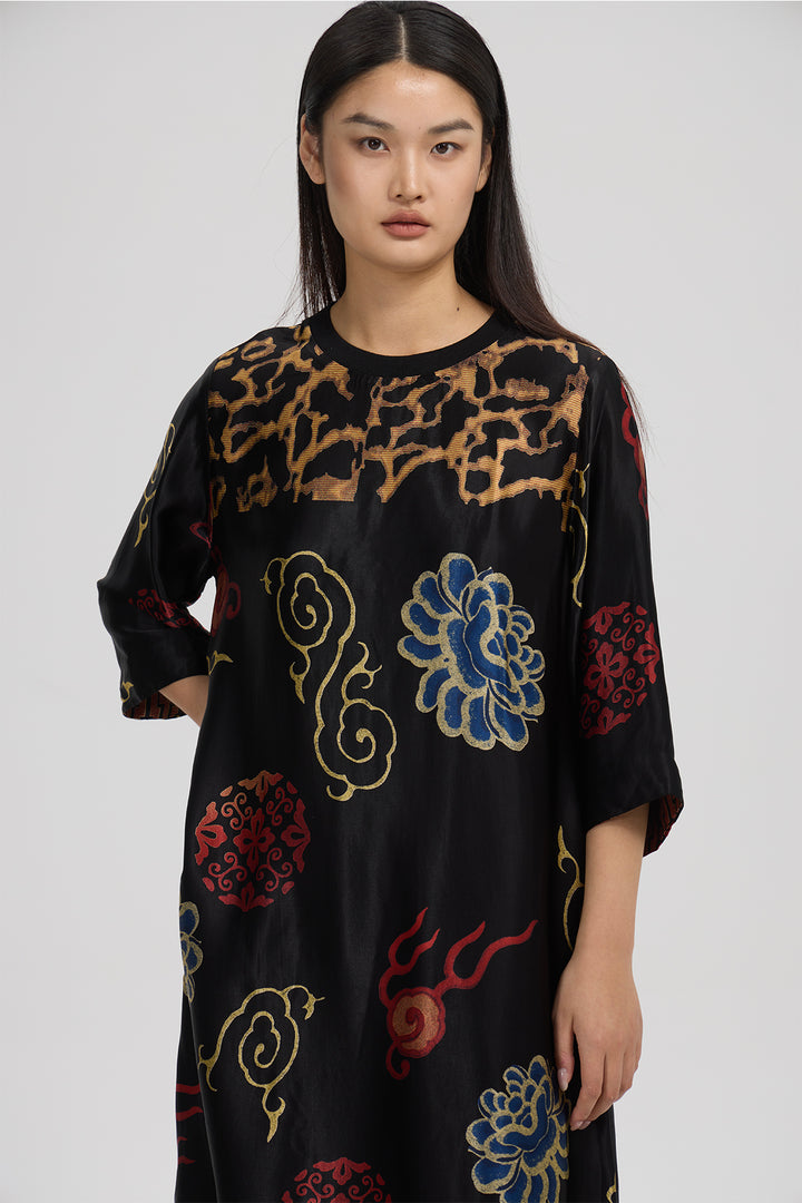 Leticia Print Silk Casual Two Set