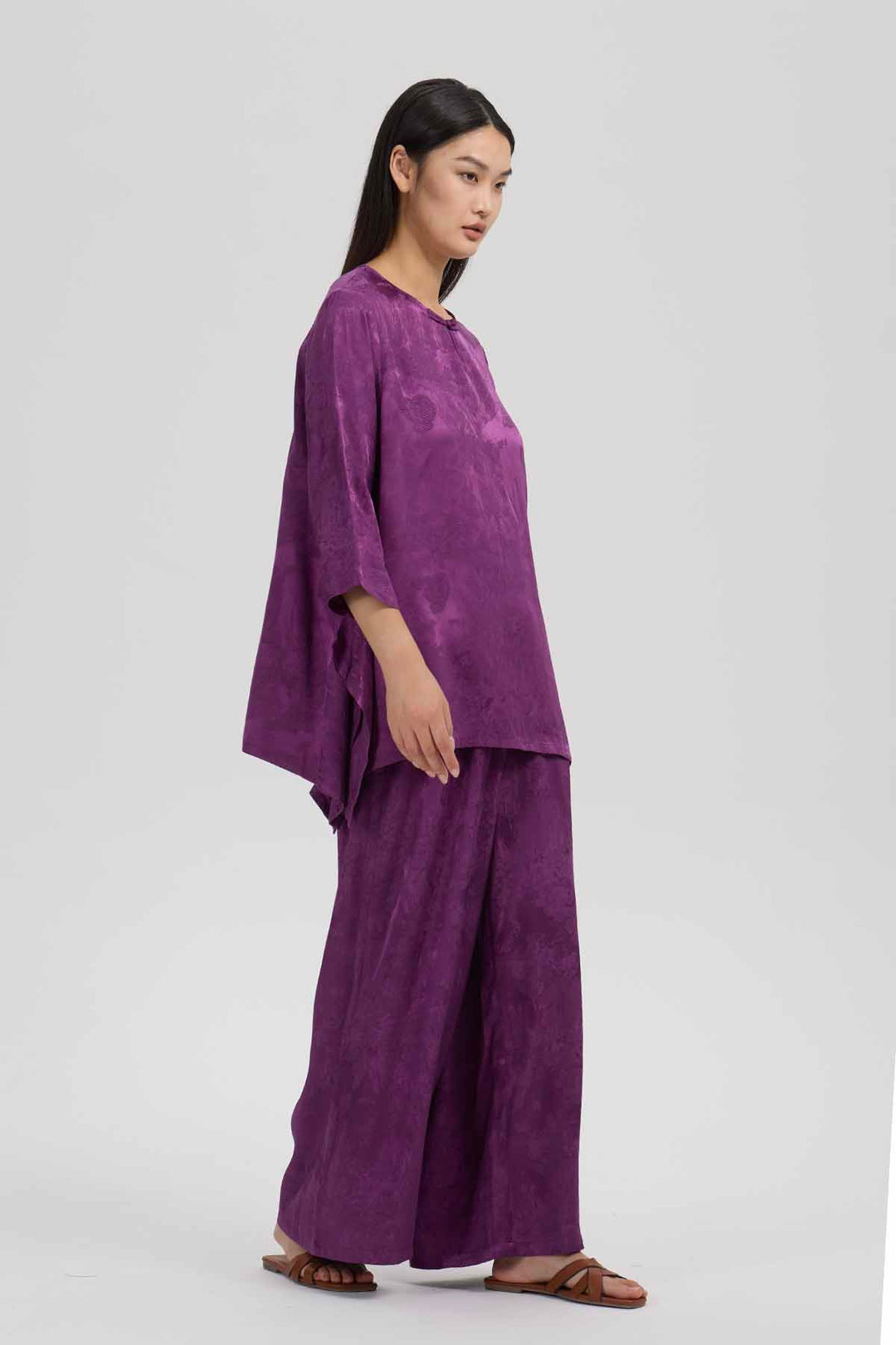 Conjunto de dos prendas con pernera ancha Althea Cosy