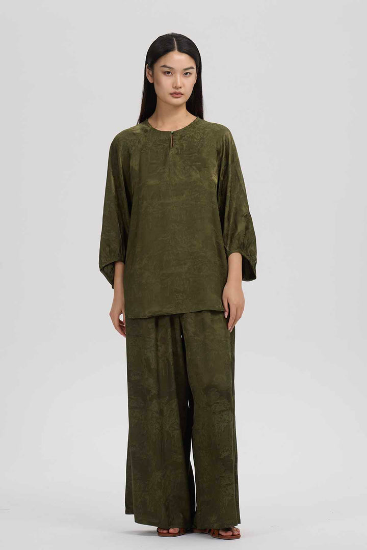 Conjunto casual de dos perneras anchas Joni