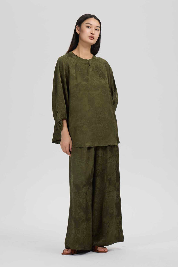 Conjunto casual de dos perneras anchas Joni
