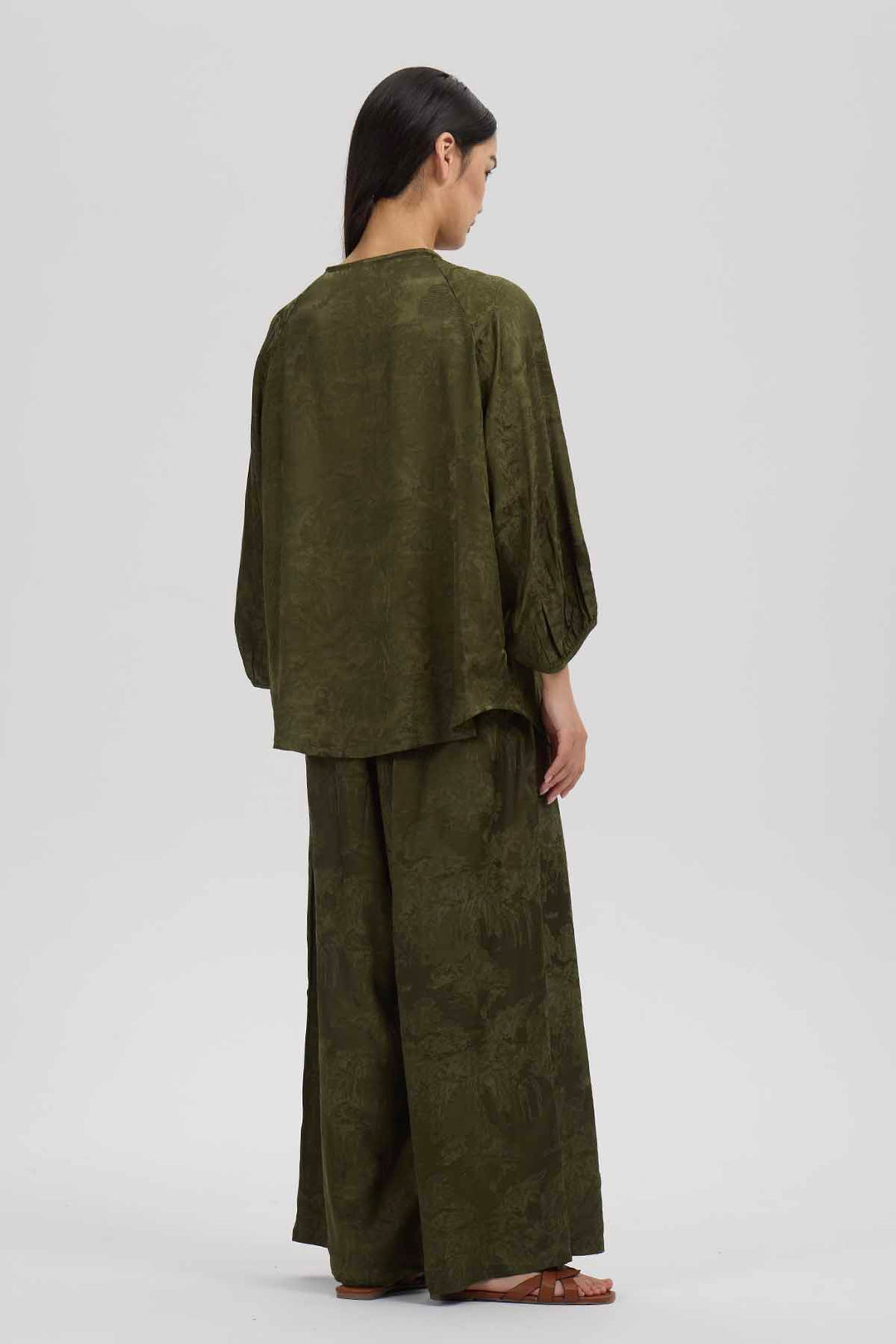 Conjunto casual de dos perneras anchas Joni