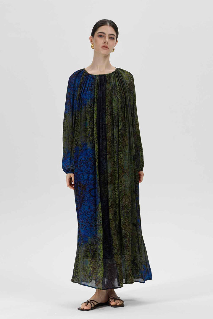 Clara Silk Maxi Dress