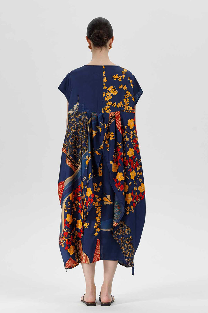 Herrin Asymmetric Patchwork Dress