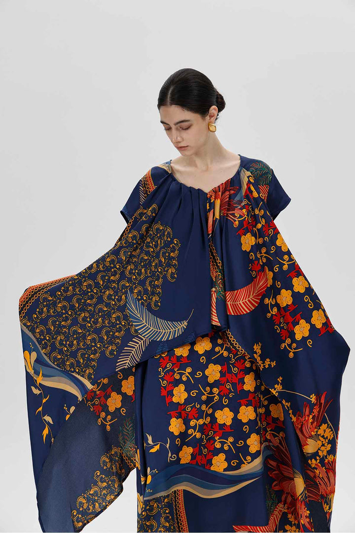 Herrin Asymmetric Patchwork Dress