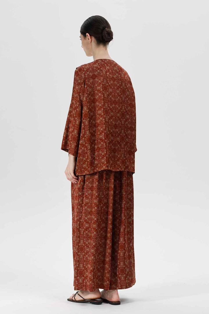 Bronson Draped Waist Silk Dress