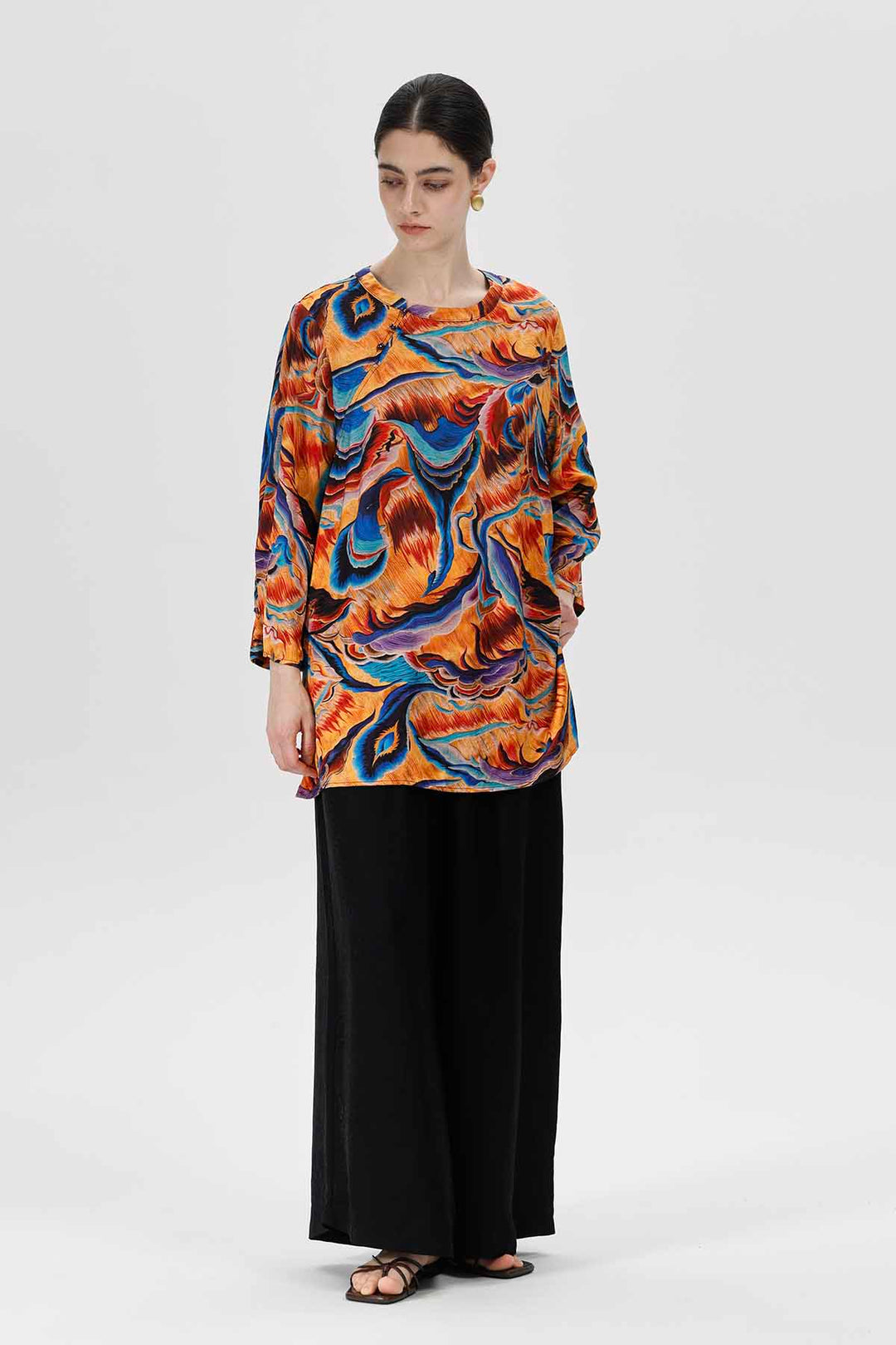 بلوزة لاريدو بطباعة ريترو