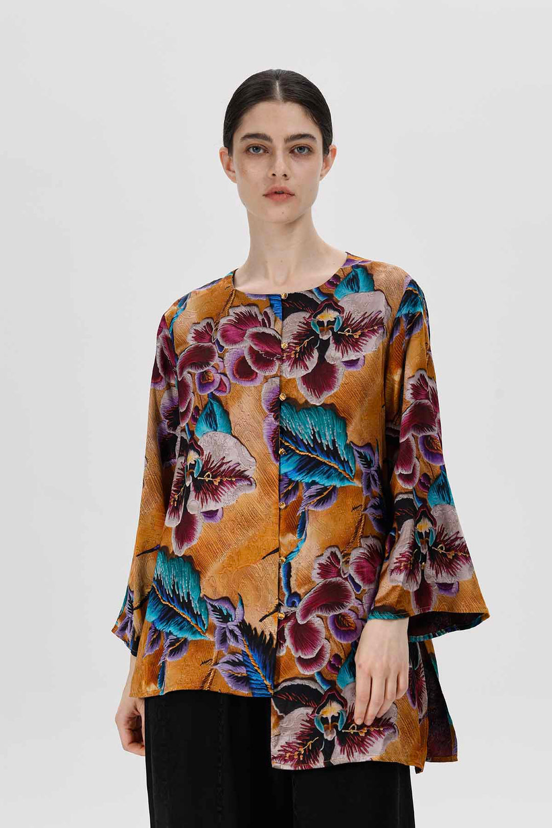 غرينادا بلوزة جاكار غير متماثلة