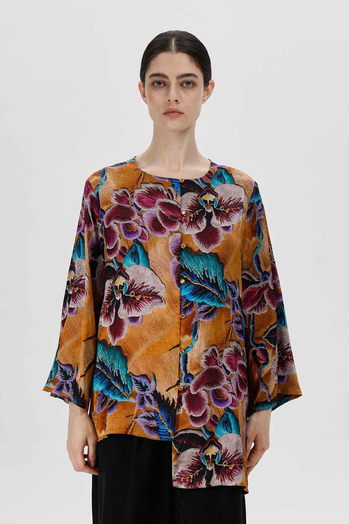 غرينادا بلوزة جاكار غير متماثلة