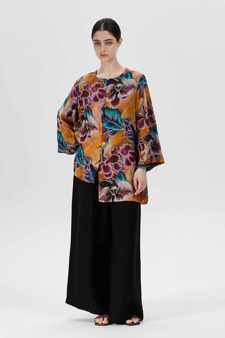 غرينادا بلوزة جاكار غير متماثلة