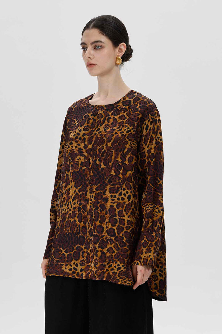 Mara Leopard Print Blouse