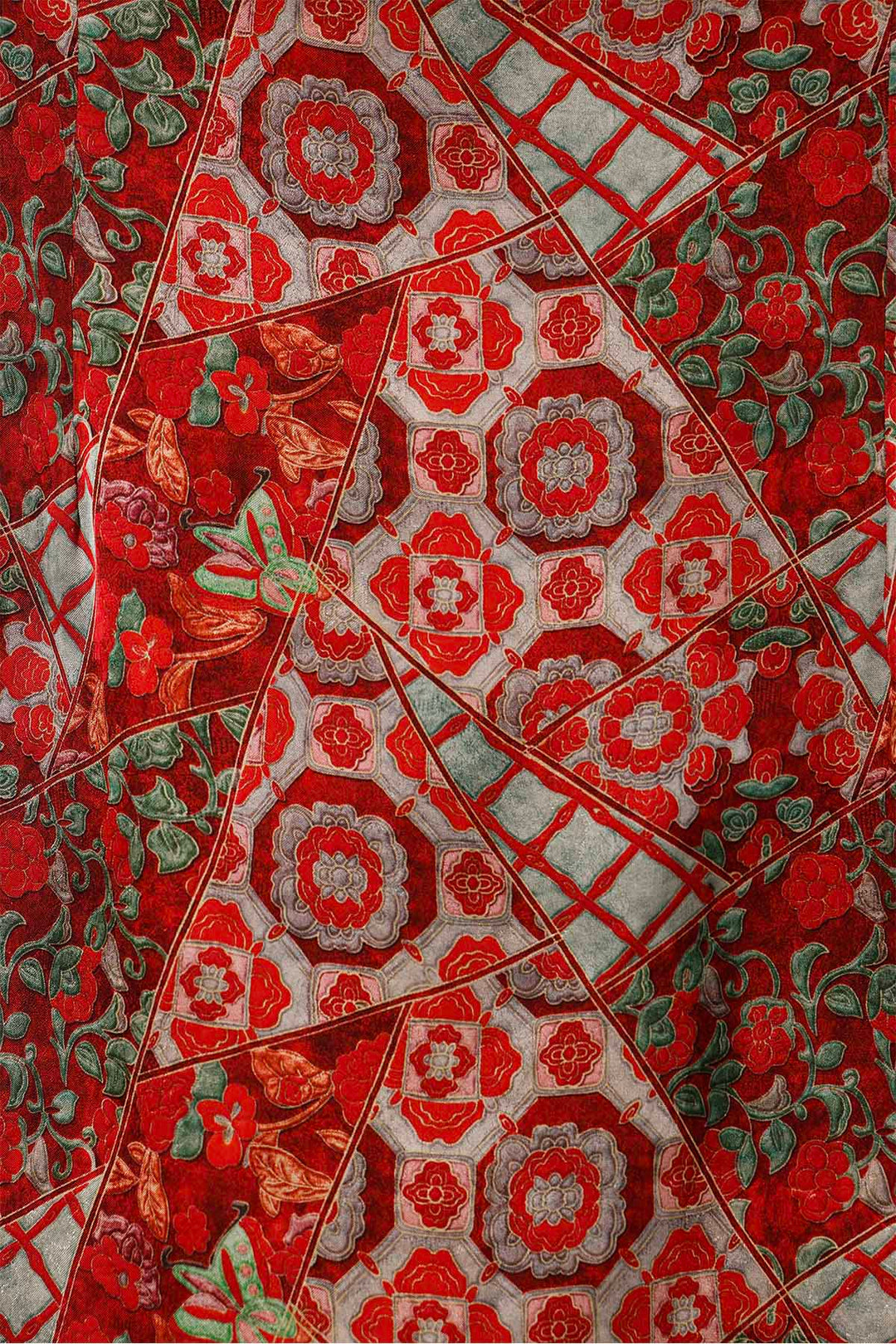 Maeve Retro Print Long Blouse