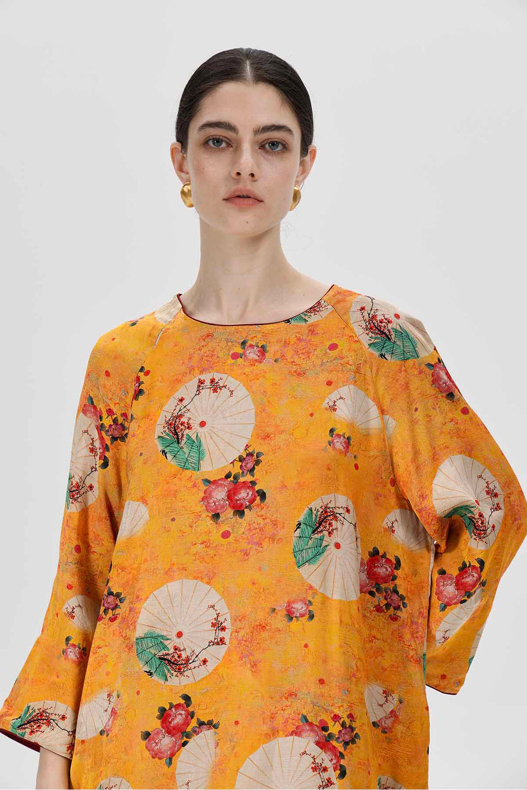 Calista Print Long Blouse