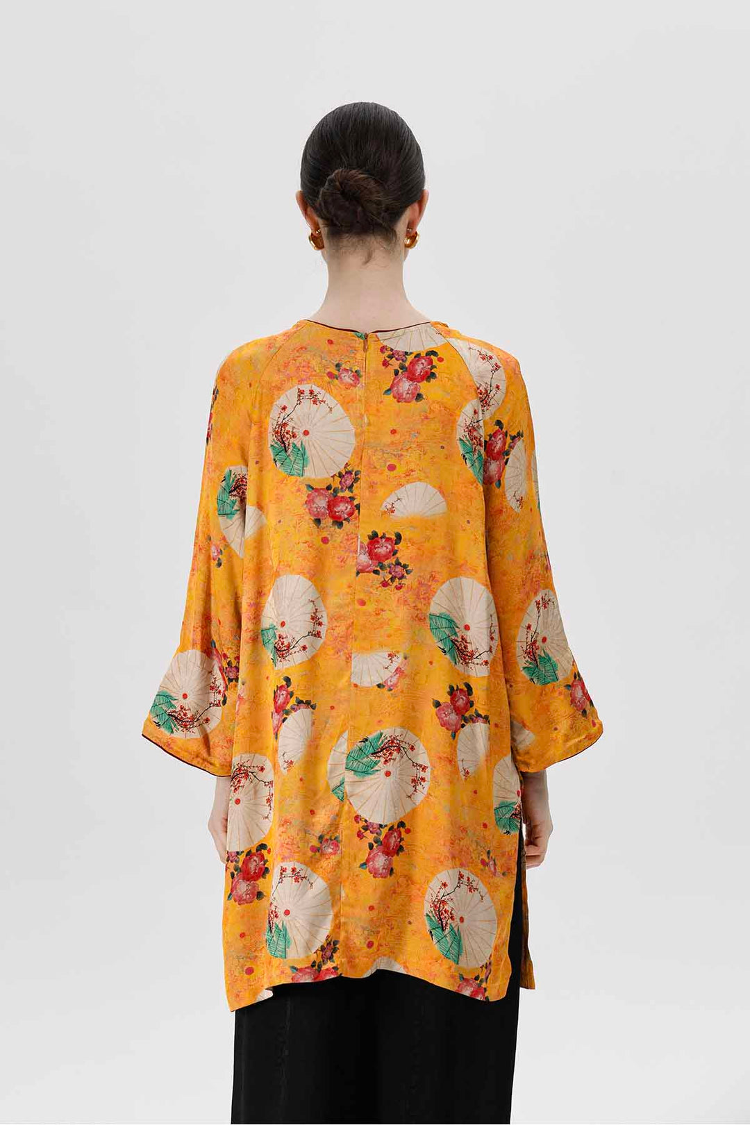 Calista Print Long Blouse
