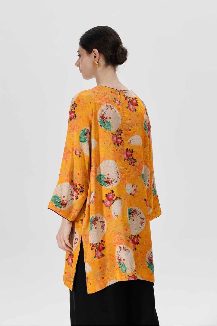 Calista Print Long Blouse