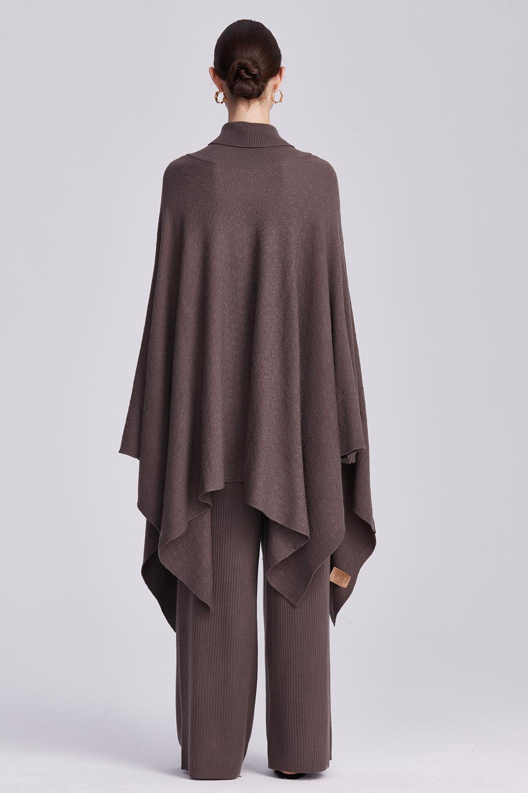 Seraphina Relaxed Fit Knit Cape and Trousers Set