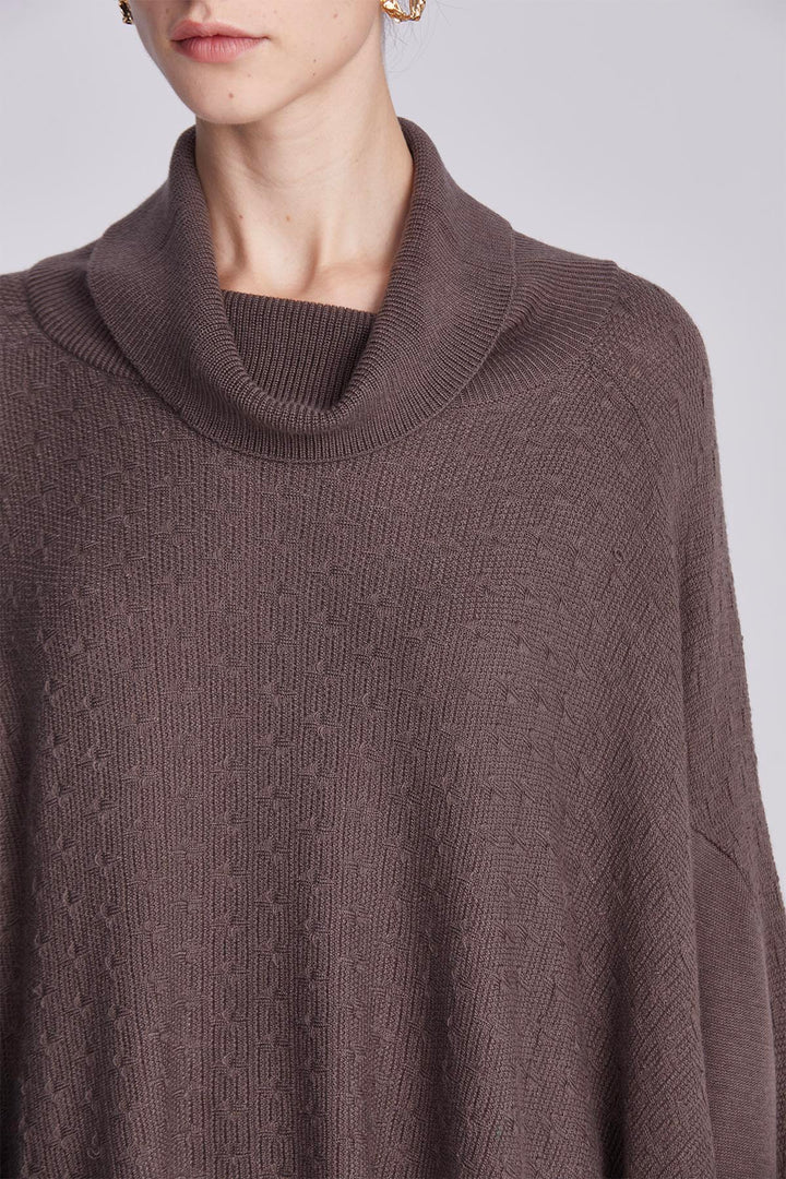 Seraphina Relaxed Fit Knit Cape and Trousers Set
