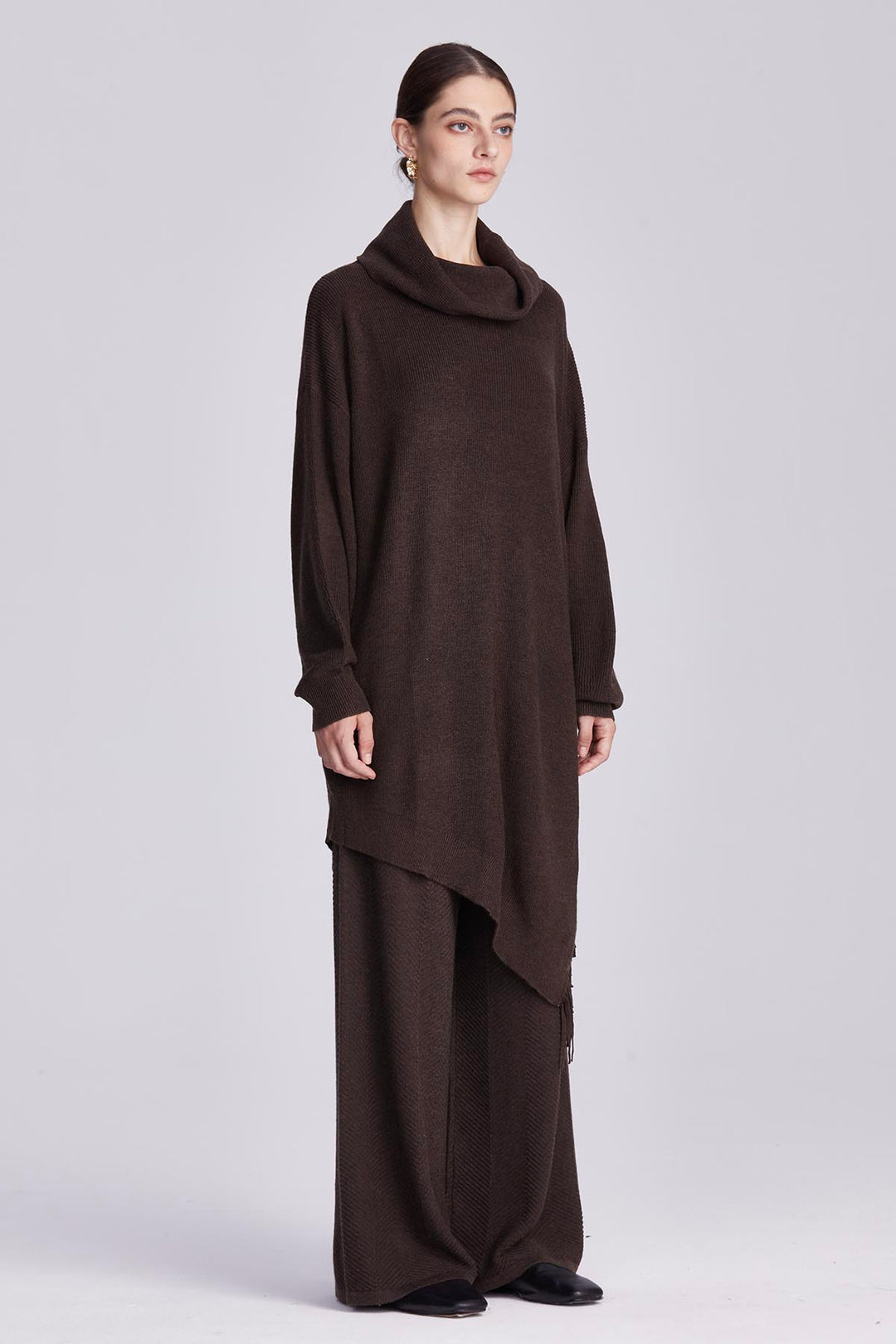 Colette Asymmetric Tassel Knit Set