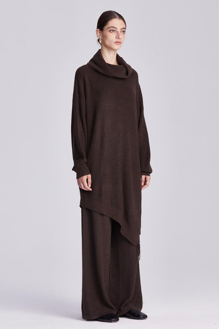 Colette Asymmetric Tassel Knit Set