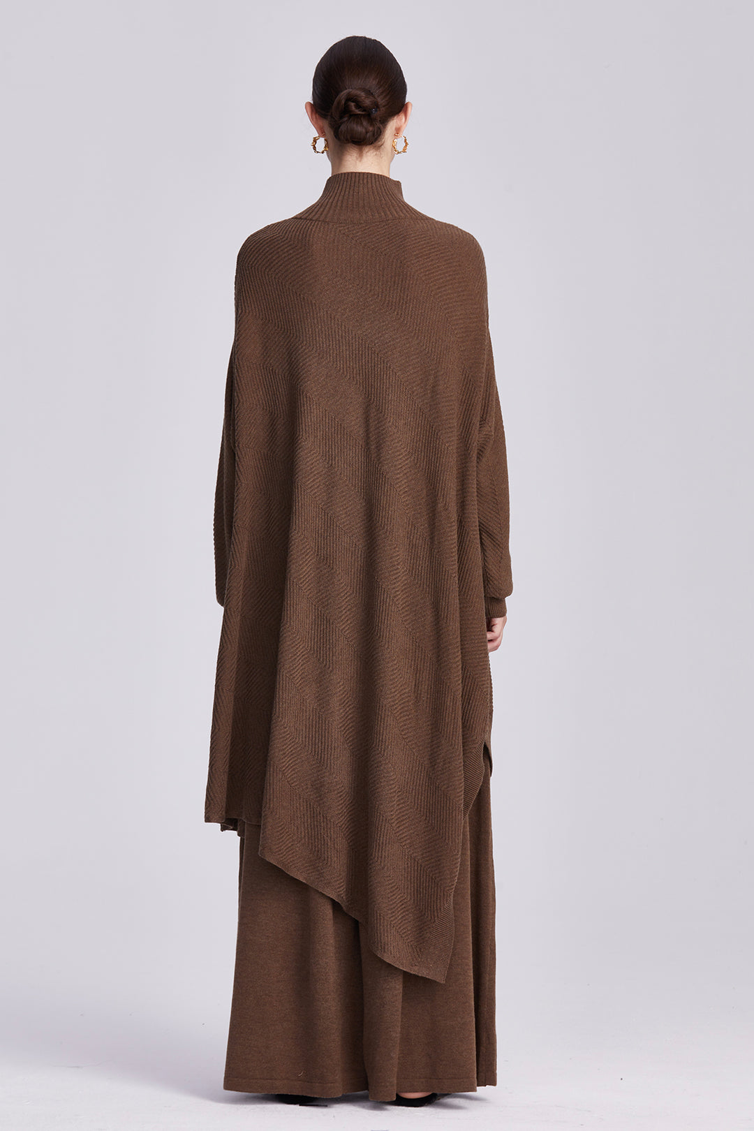 Elowen Asymmetrical Oversized Turtleneck Knit Set