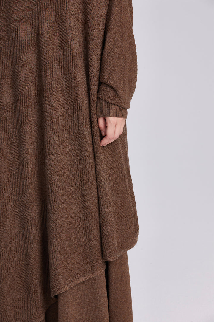 Elowen Asymmetrical Oversized Turtleneck Knit Set