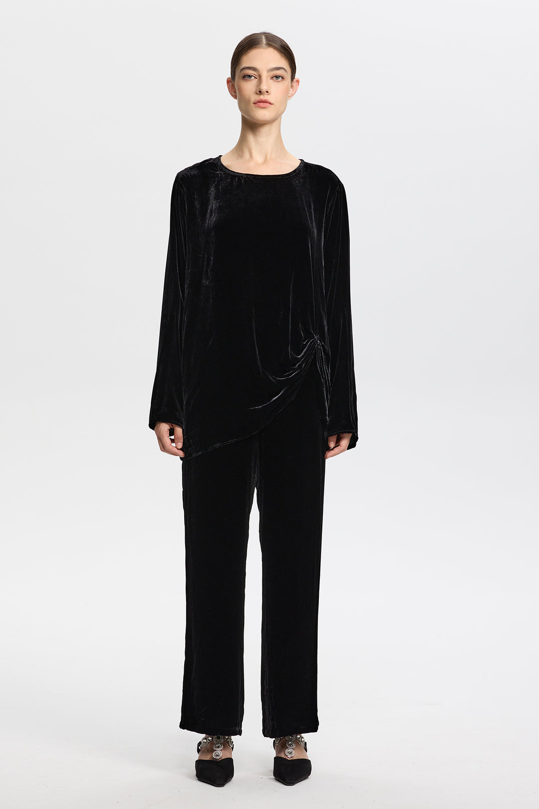 Clara Velvet Top