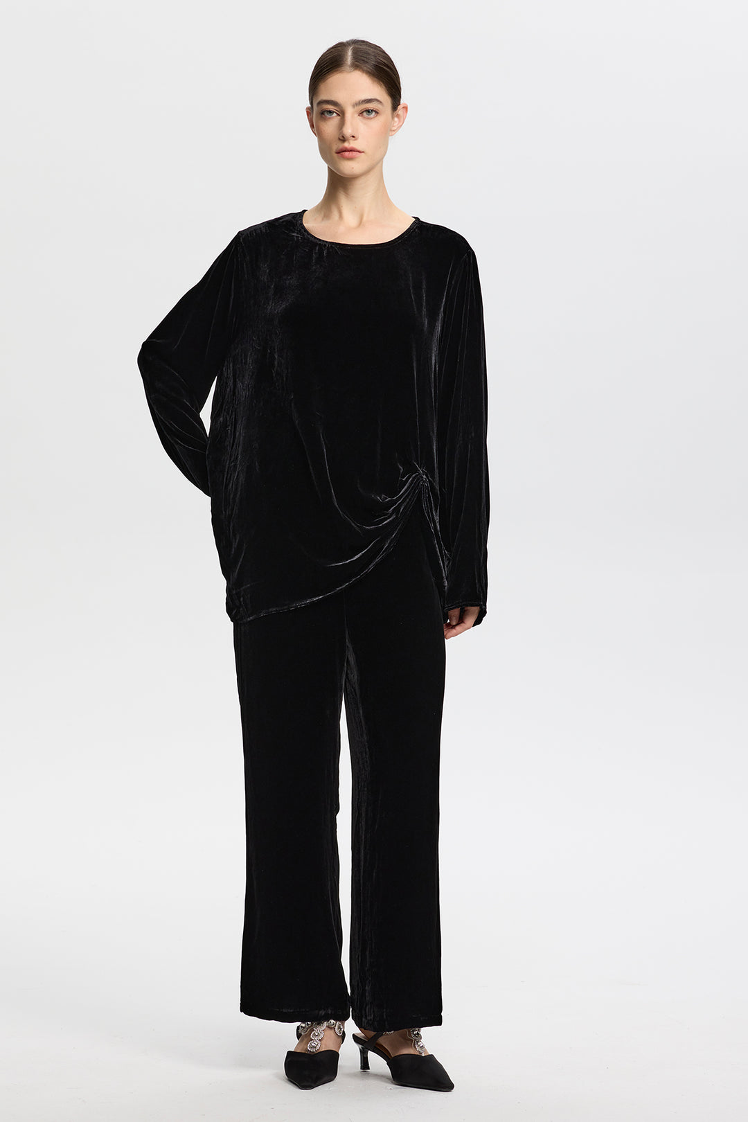 Clara Velvet Top