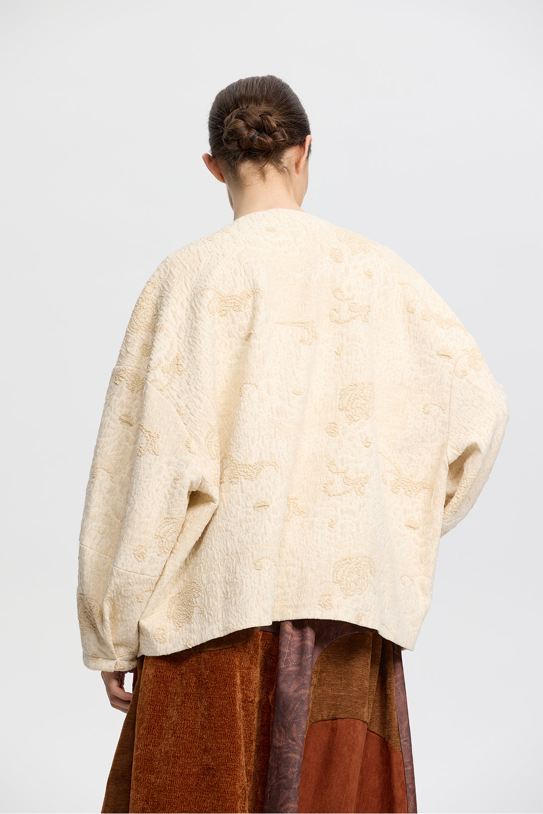 Claudine Elegant Jacquard Coat
