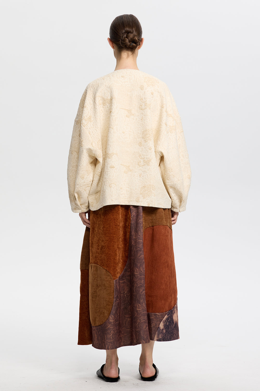 Claudine Elegant Jacquard Coat