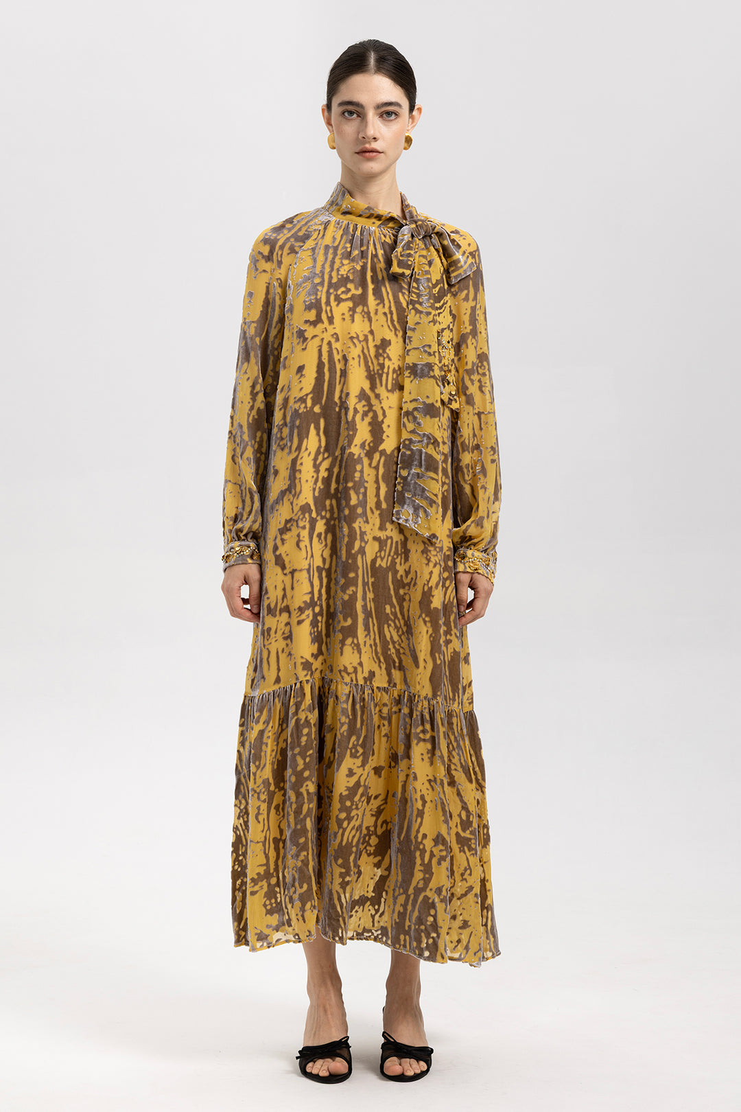Bianca Vintage Velvet Maxi Dress