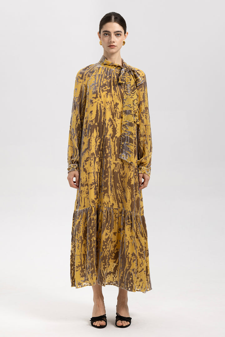 Bianca Vintage Velvet Maxi Dress