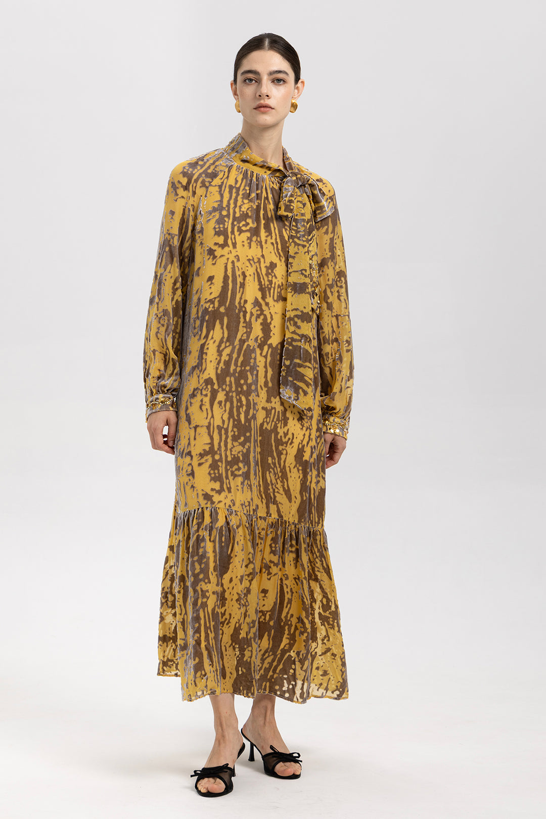 Bianca Vintage Velvet Maxi Dress