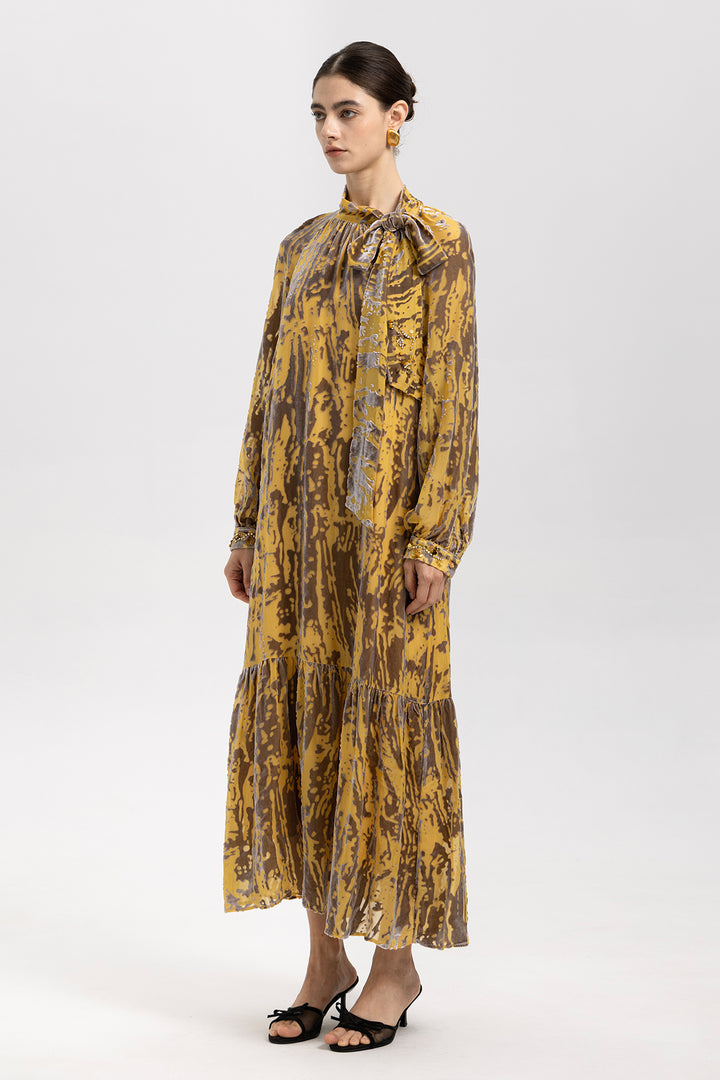 Bianca Vintage Velvet Maxi Dress