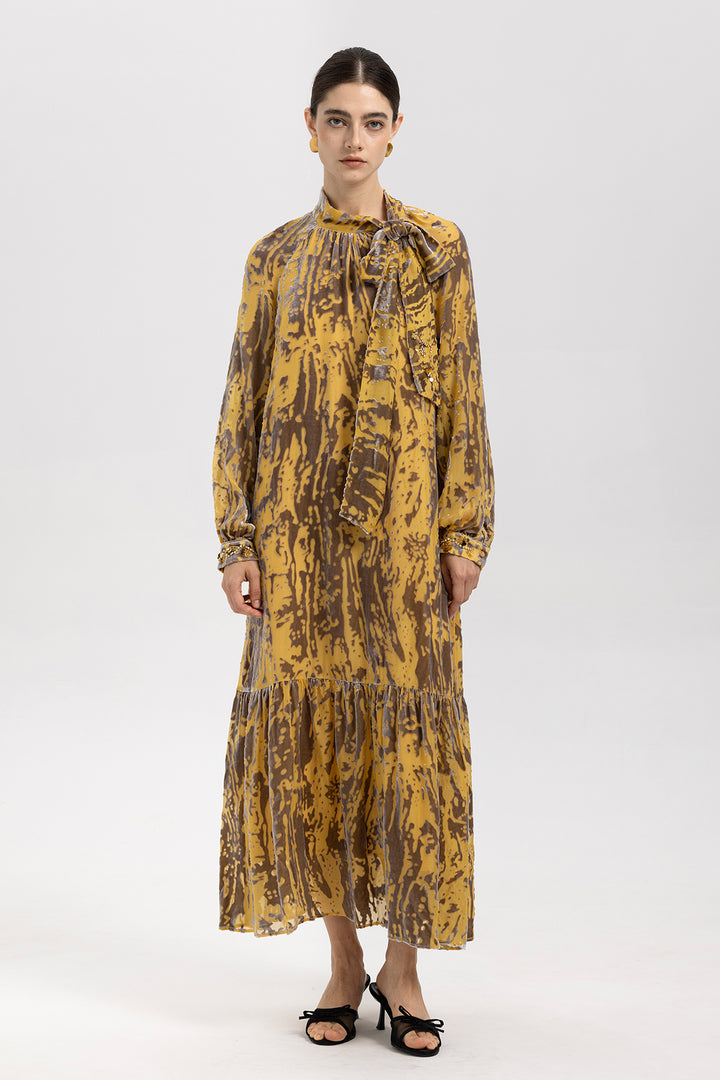 Bianca Vintage Velvet Maxi Dress