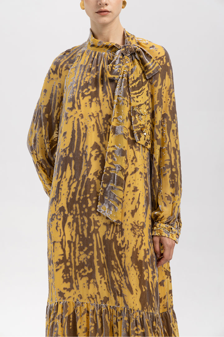 Bianca Vintage Velvet Maxi Dress