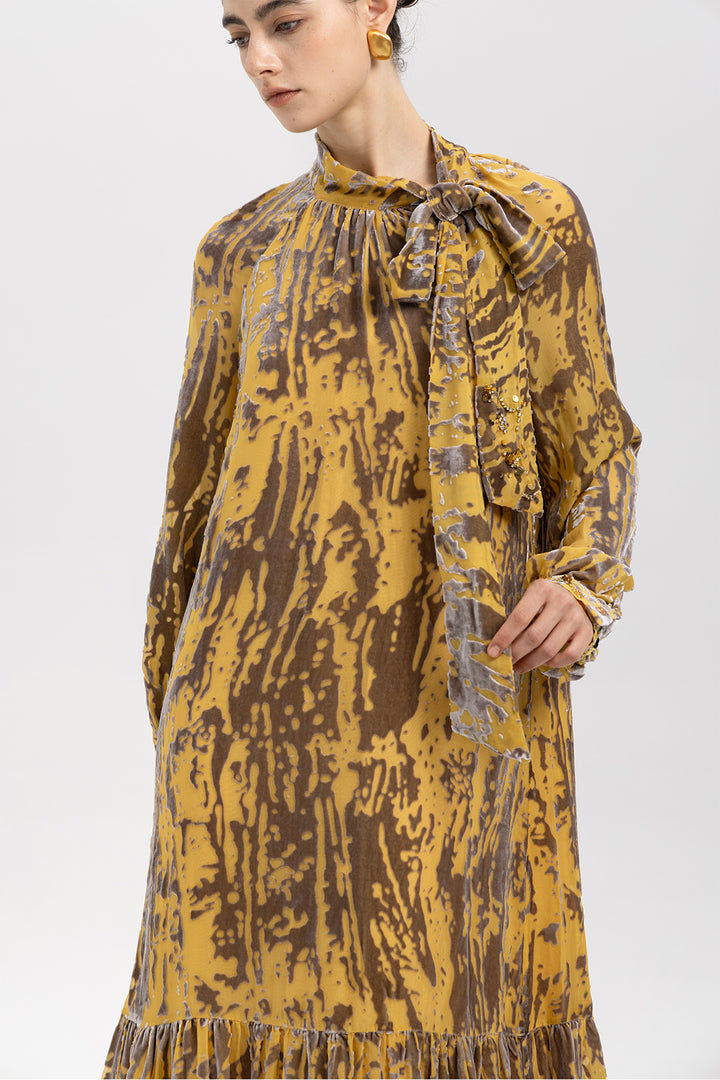 Bianca Vintage Velvet Maxi Dress