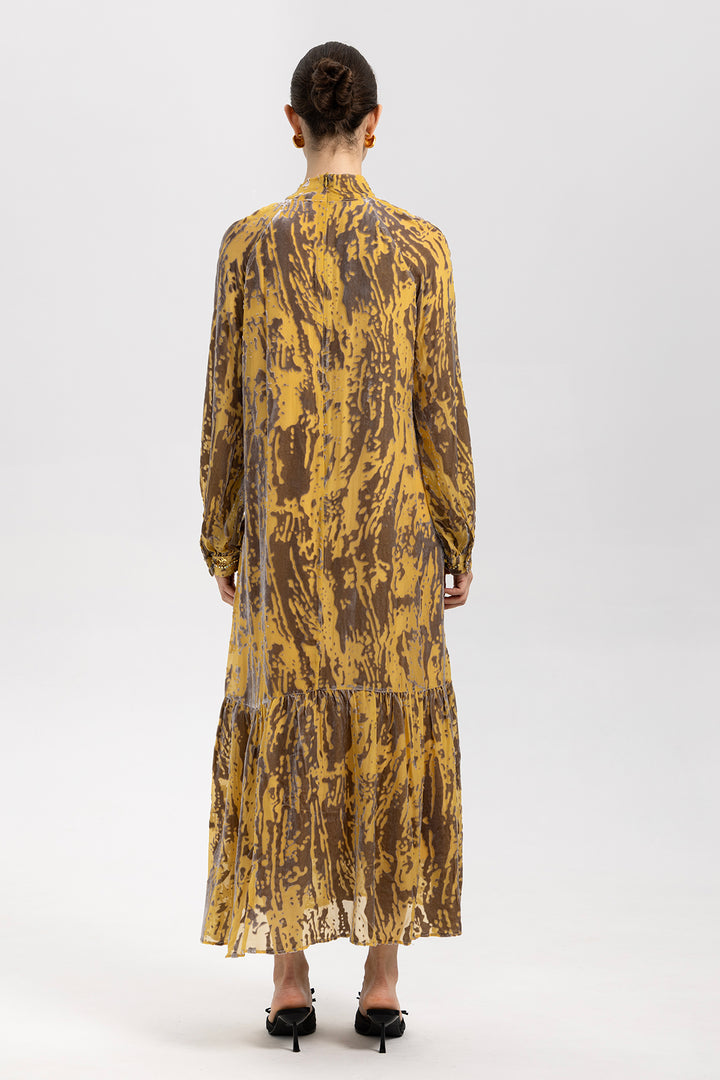 Bianca Vintage Velvet Maxi Dress