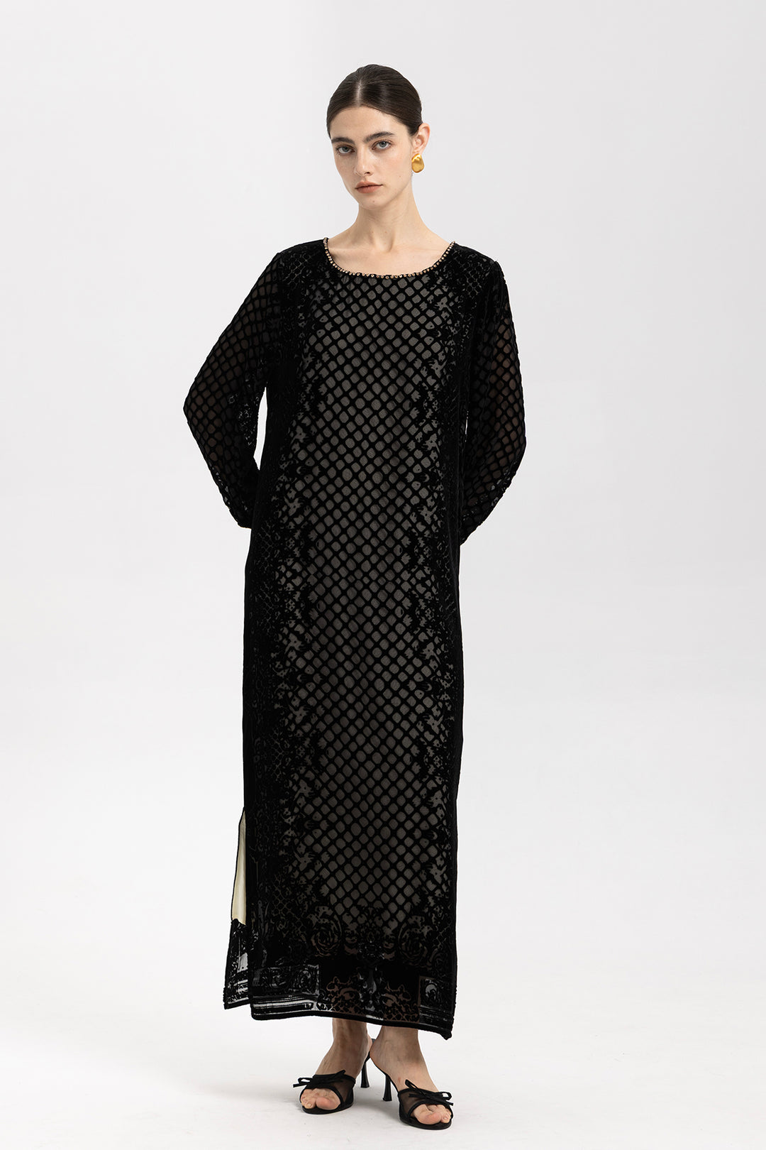 Sabine Velvet Maxi Dress