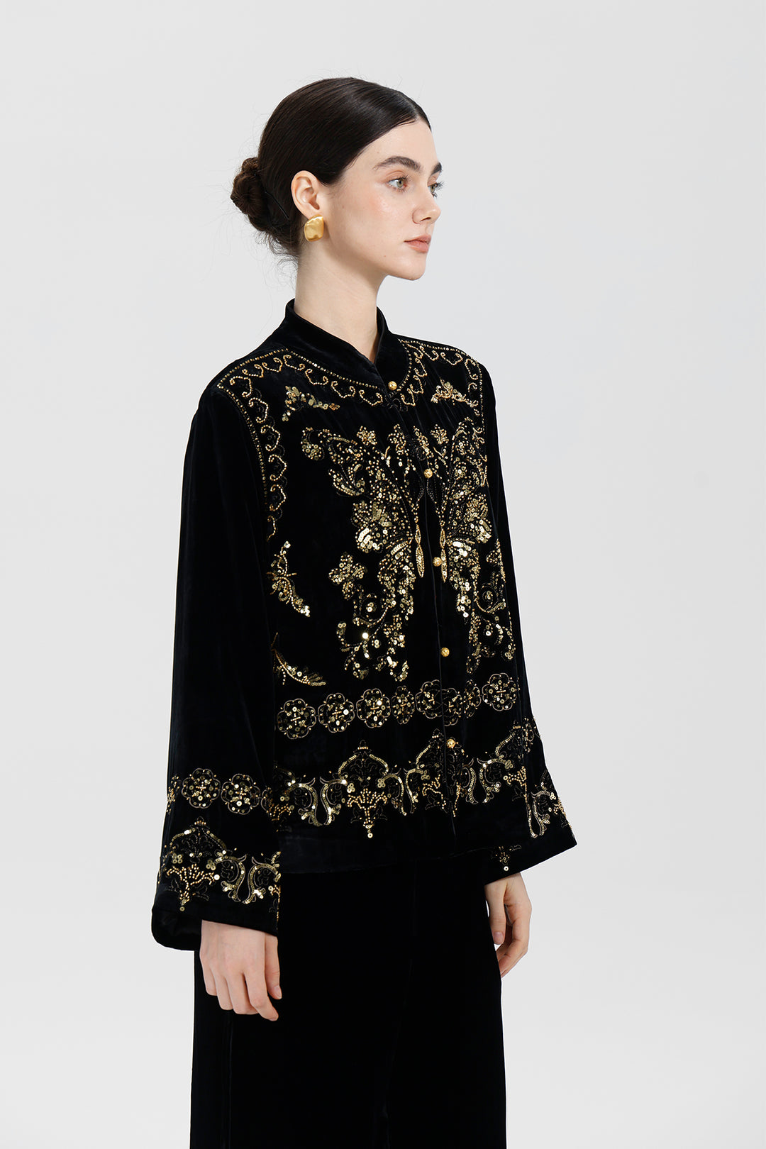 Mireya Sequin Velvet Jacket