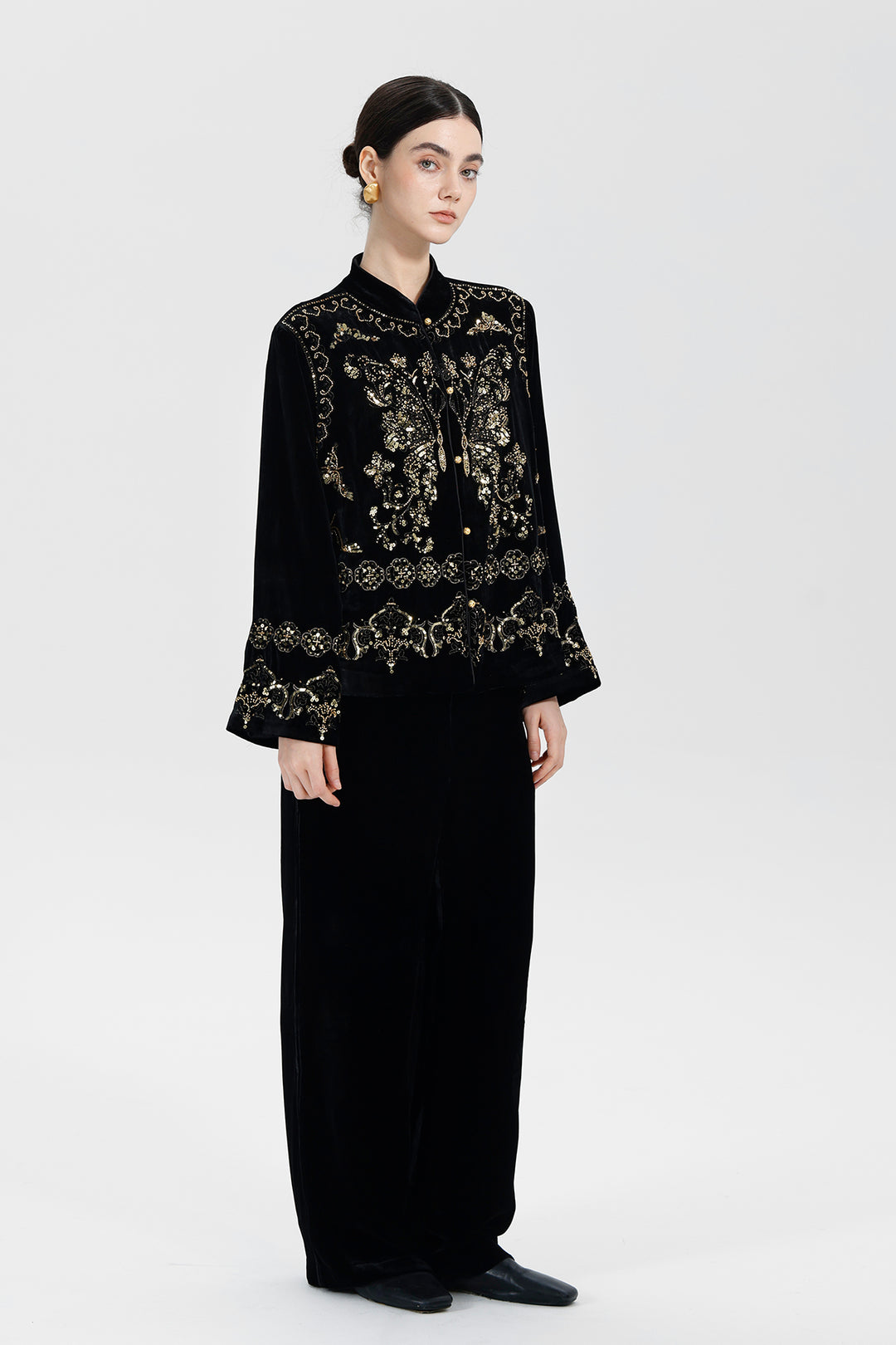 Mireya Sequin Velvet Jacket