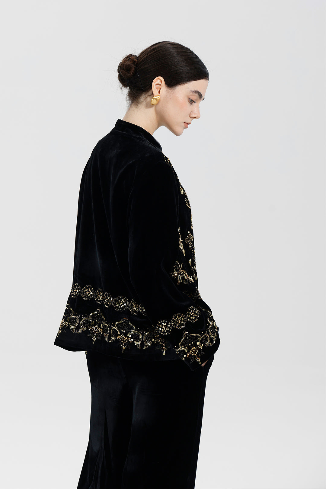 Mireya Sequin Velvet Jacket