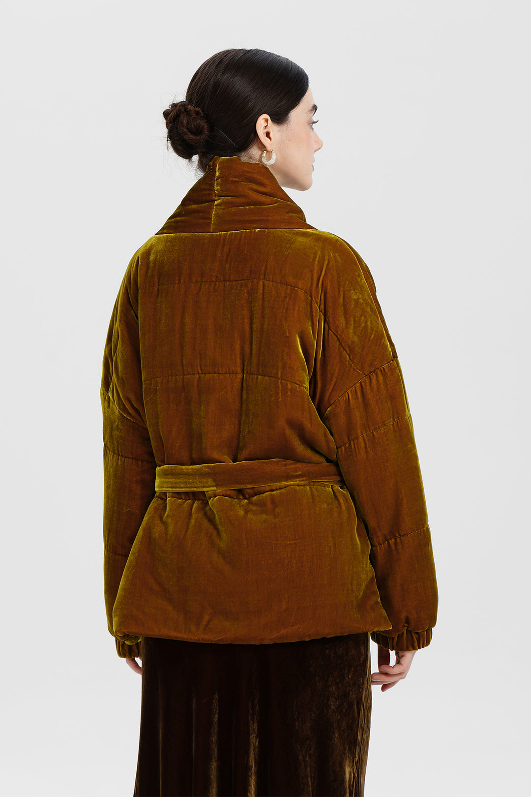 Beatrice Wrap Velvet Coat