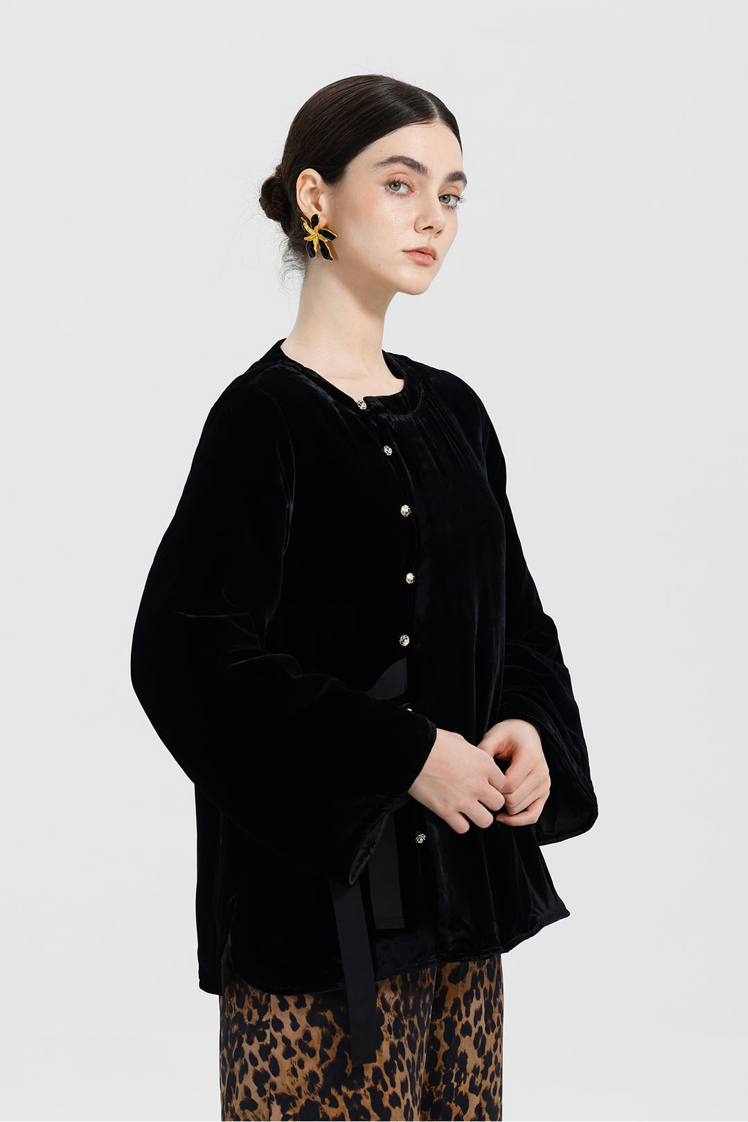 Amara Ribbon Velvet Top