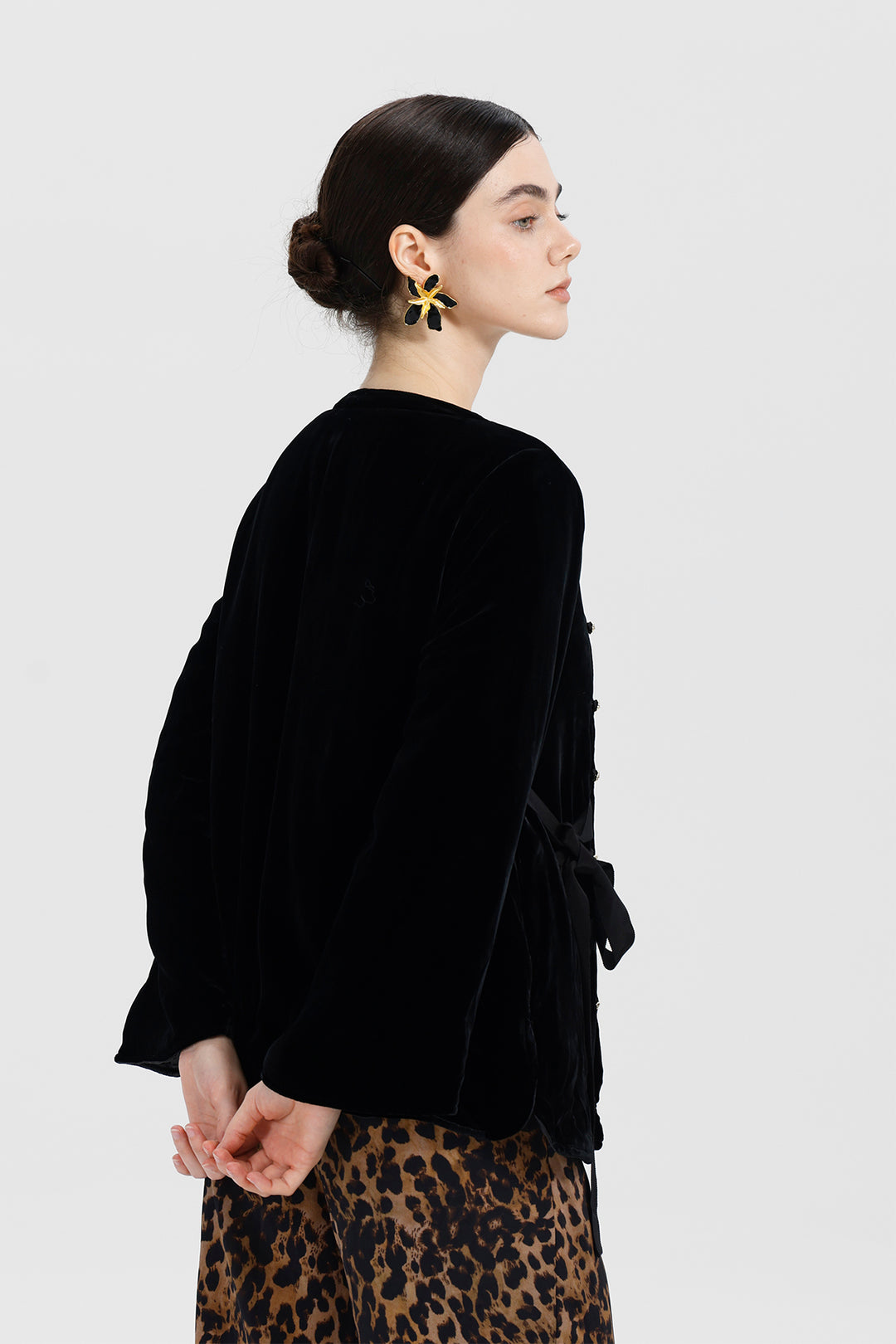 Amara Ribbon Velvet Top