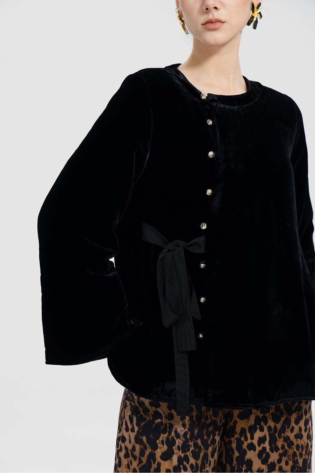 Amara Ribbon Velvet Top