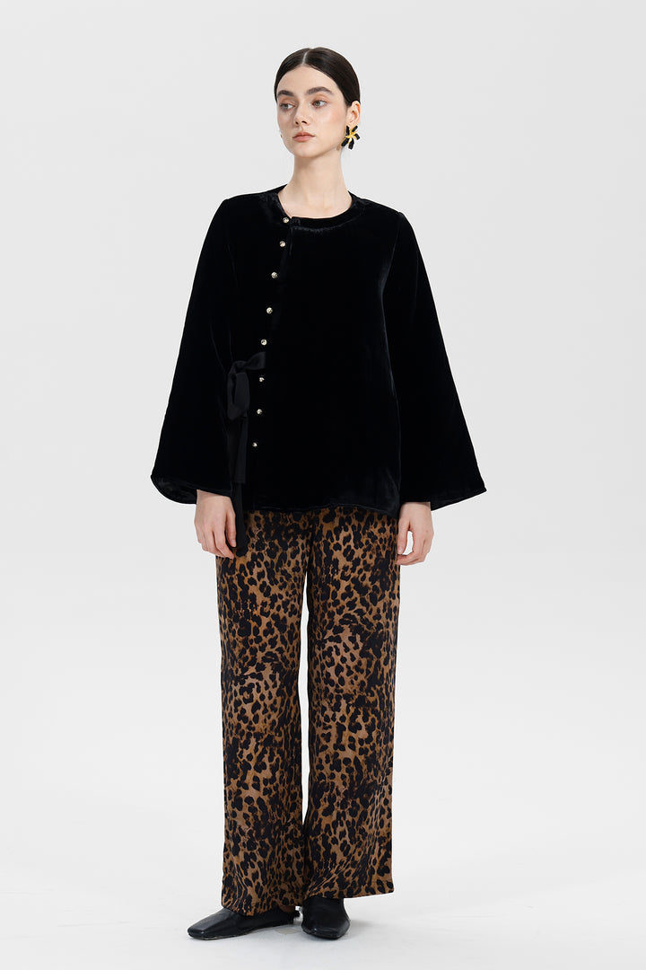 Amara Ribbon Velvet Top