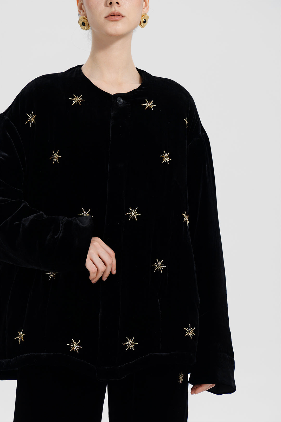 Claudine Beaded Velvet Set