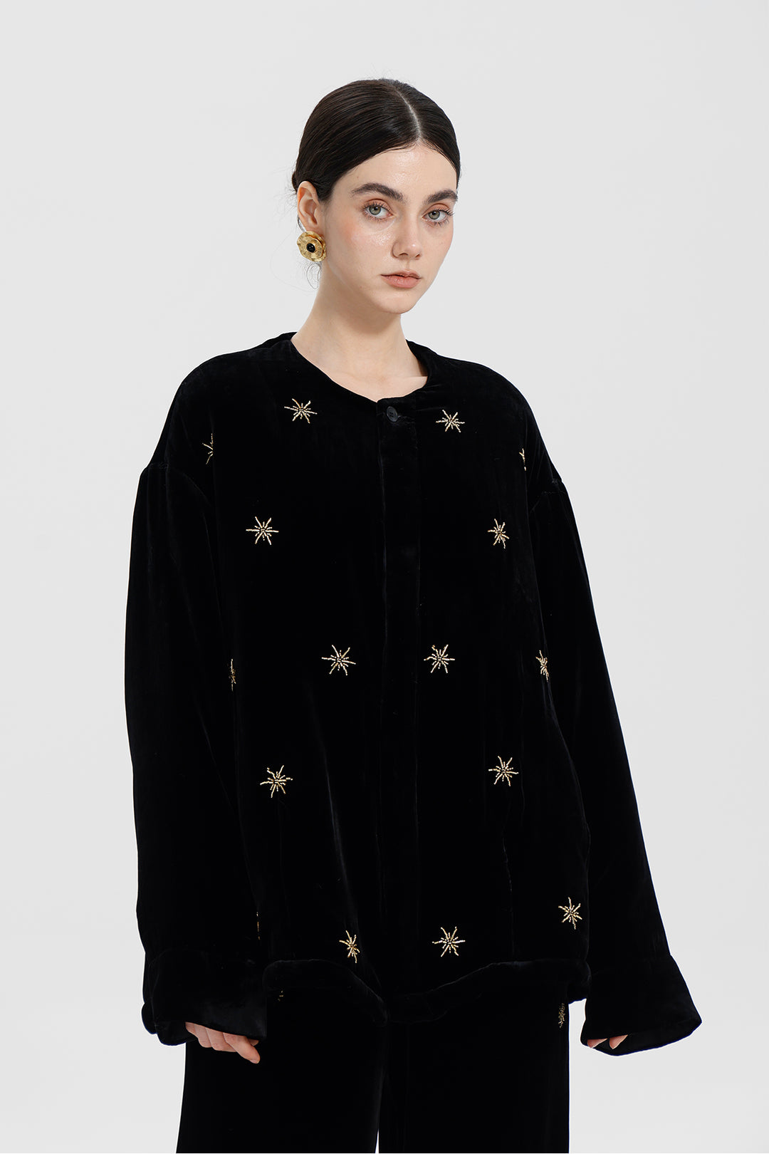 Claudine Beaded Velvet Set